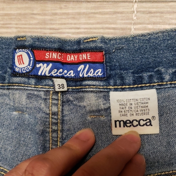 Y2K MECCA USA- 01' Jean shorts - Picture 2 of 8